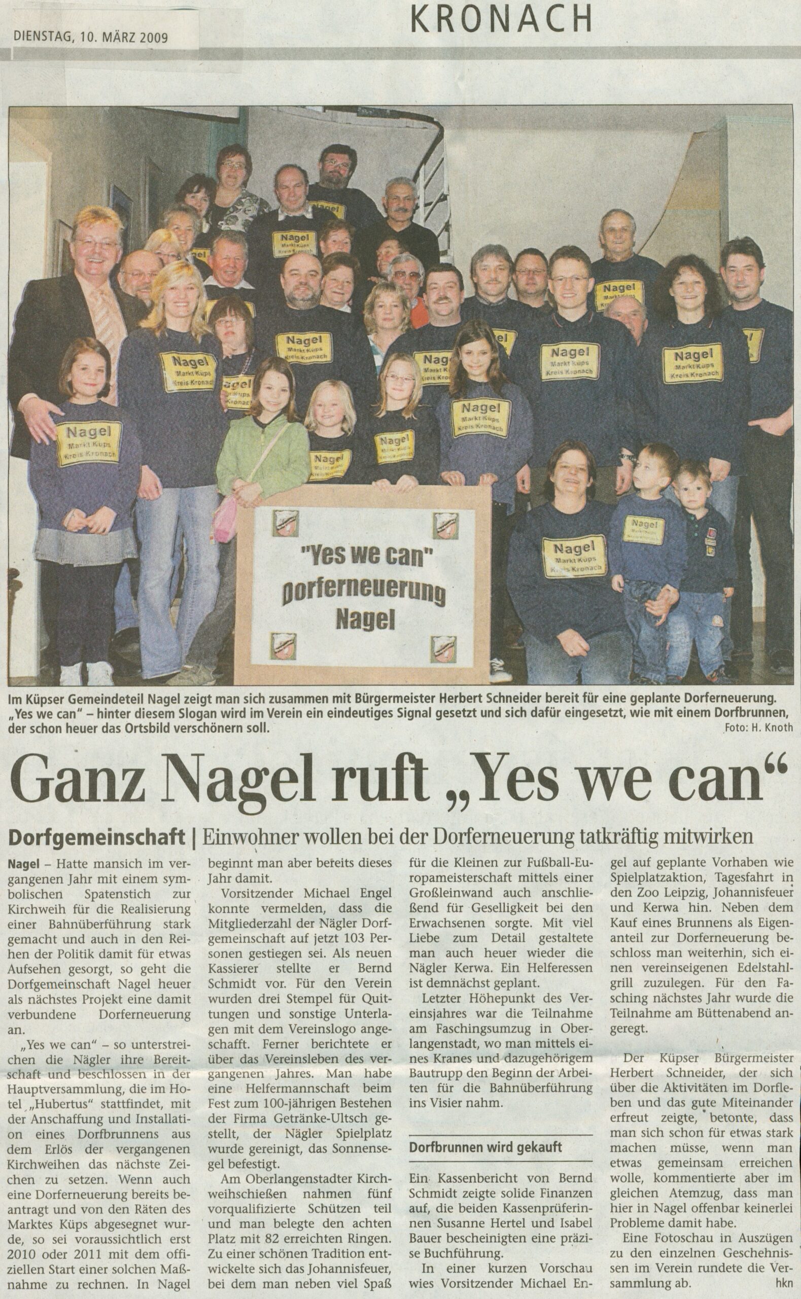 2009 Dorferneueuerung Vorbereitung